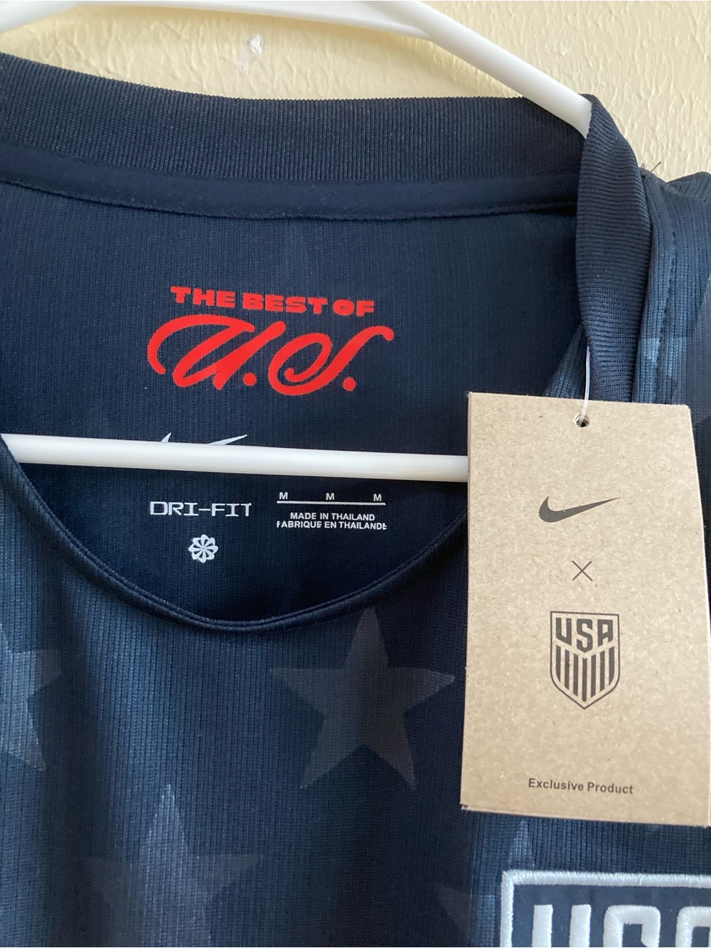 Nike USA Soccer Jersey #10 in Navy with Red Piping and White Details - Picture 6 of 7